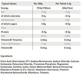 Science in Sport SIS tablettes électrolyte faible sucre, 10 calories par comprimé.