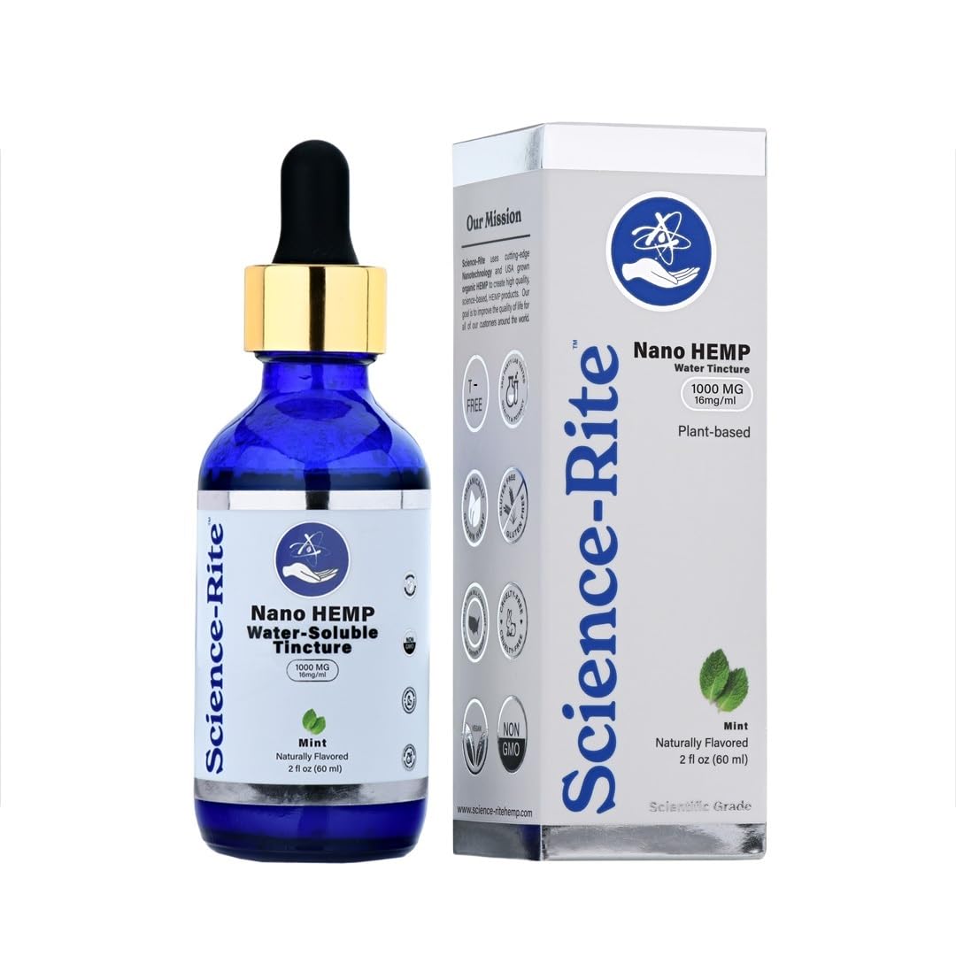 Science-Rite Nano Hemp, pipette-doseuse: biodisponibilité élevée pour un effet rapide.