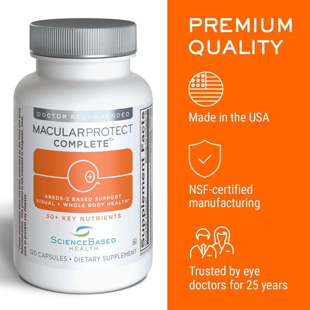 ScienceBased Health MacularProtect Complete – antioxydants avancés pour le soutien cellulaire.