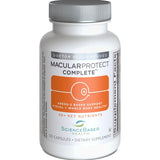 ScienceBased Health MacularProtect Complete – bouteille et capsules pour un soutien potentiel à la vision.