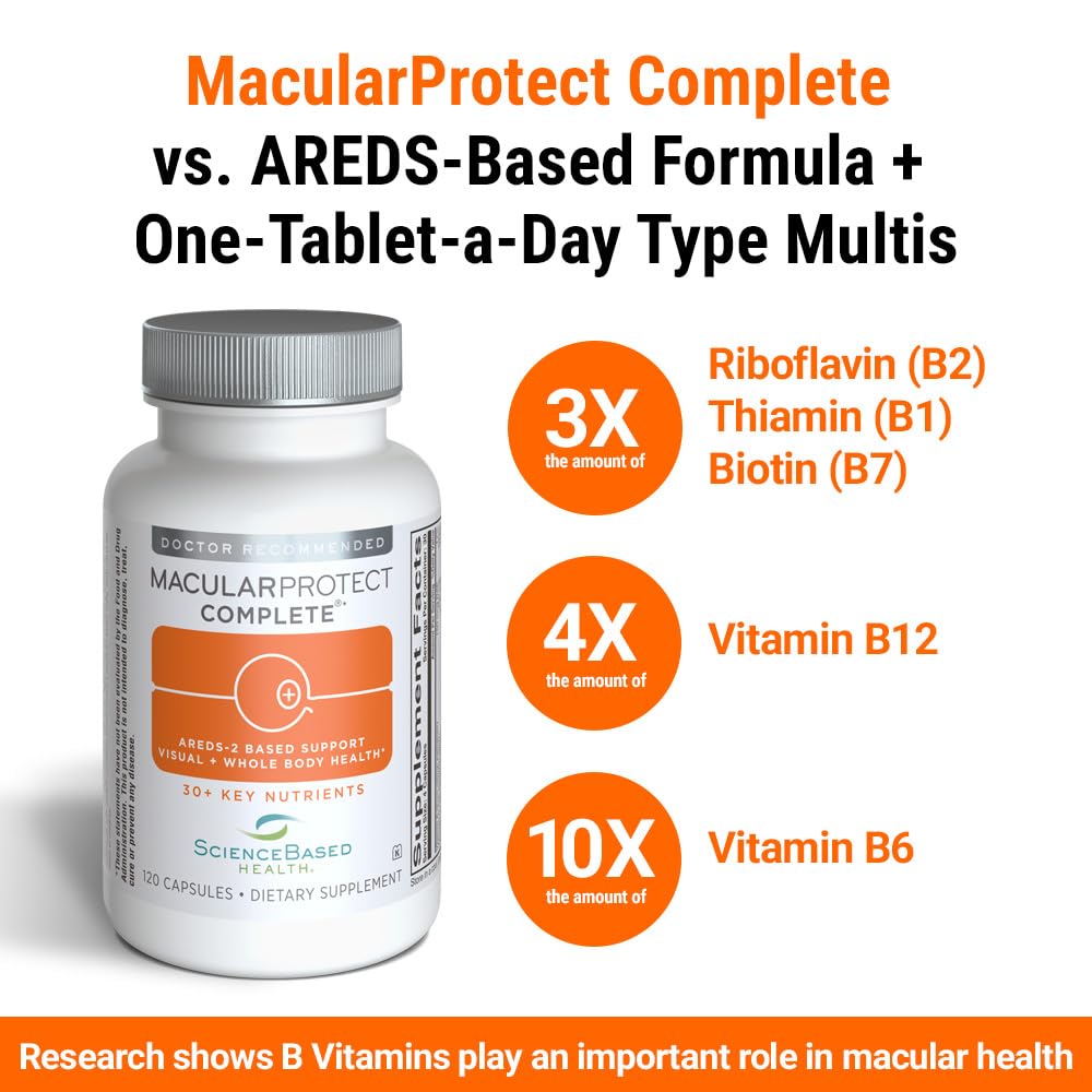 ScienceBased Health MacularProtect Complete – ingrédients premium et biodisponibles.