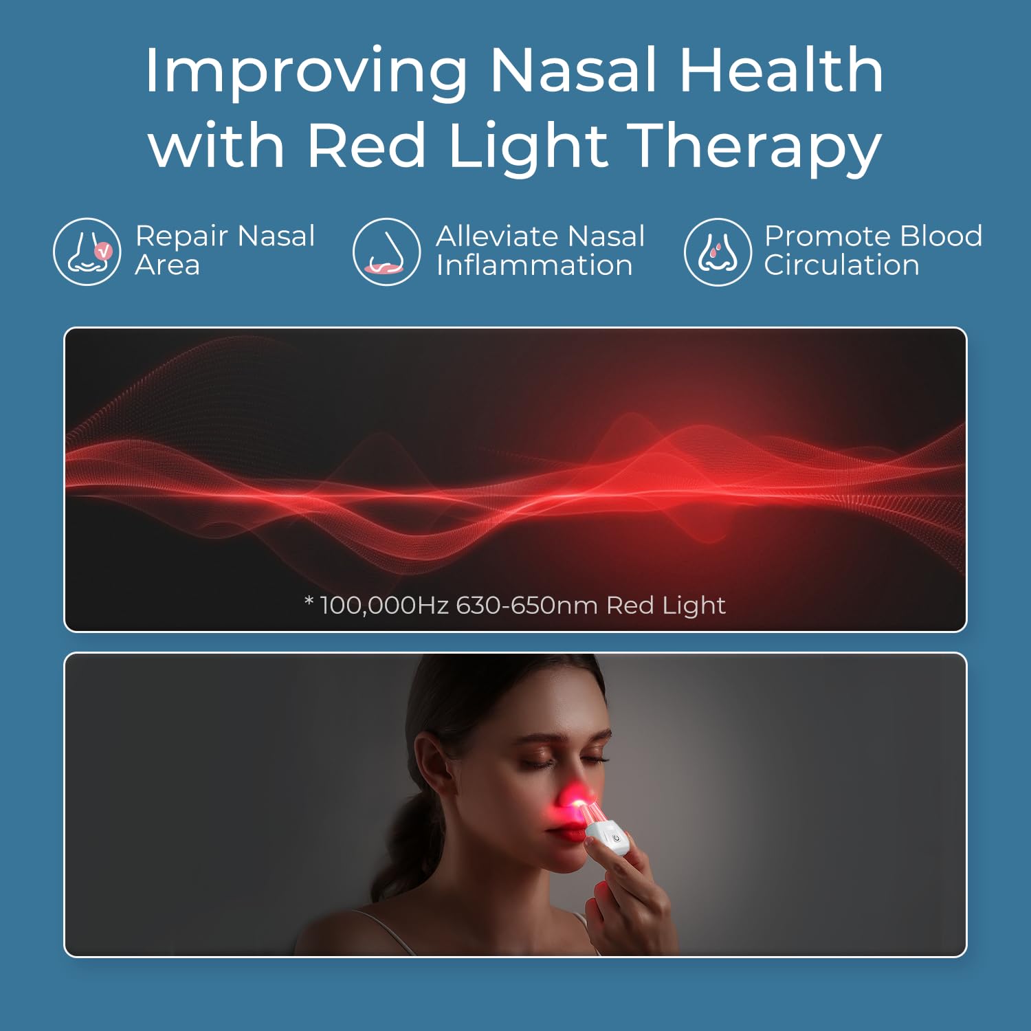 Dispositif Scienlodic sans fil, liberté lors des séances de lumière rouge.
