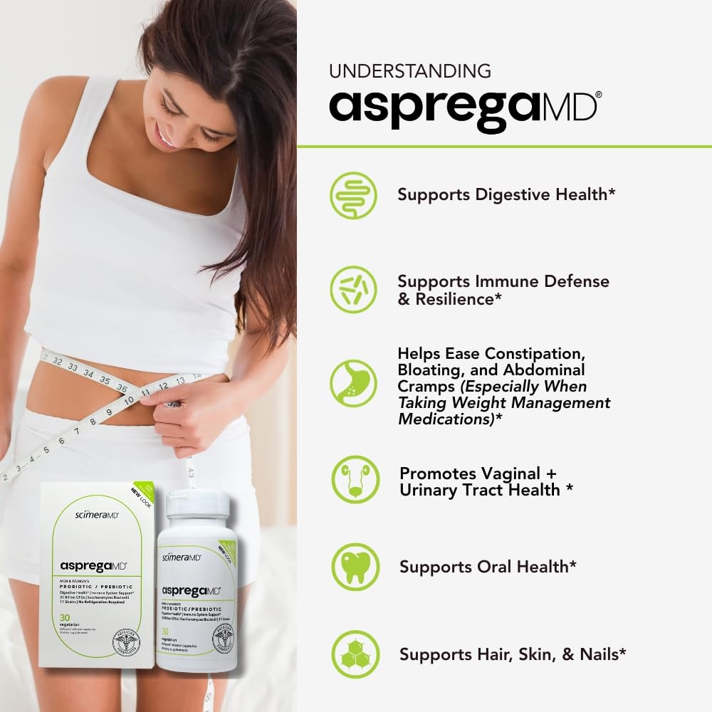 Asprega capsules 17 souches pour un éventail de probiotiques.