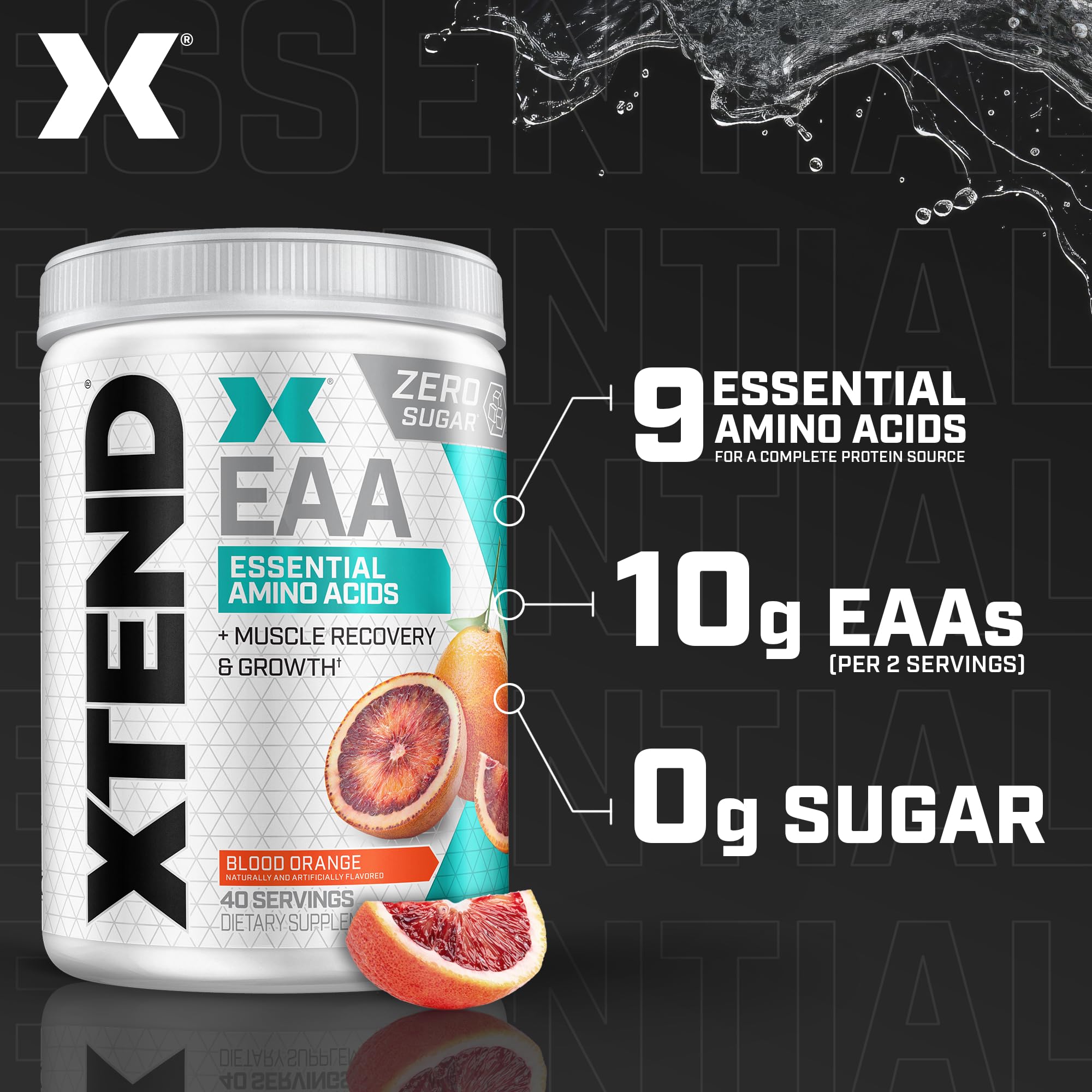 Xtend EAA: doseur prêt à mesurer 10 g d’EAA pour chaque séance.
