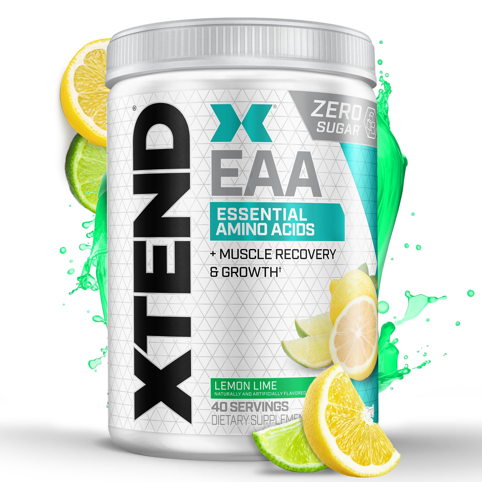 Xtend Scivation EAA en poudre citron-lime, idéal pour l'entraînement.