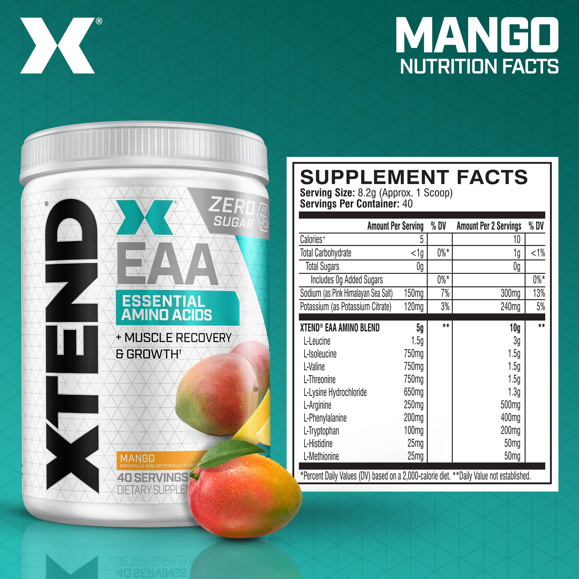 Xtend EAA Scivation — doseur inclus pour mesurer facilement les portions.