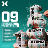 Xtend EAA: verre d’eau orange prêt à boire pendant l’entraînement.