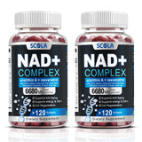 SCOLA NAD Softgels: bouteille pratique pour soutenir la vitalité cellulaire au quotidien.
