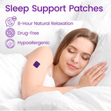 Patch Sommeil Scosvvi sur l’épaule pour des voyages reposants.