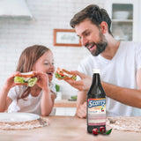 SCOTT'S EMULSION – texture lisse cerise, agréable pour les enfants sensibles au goût.