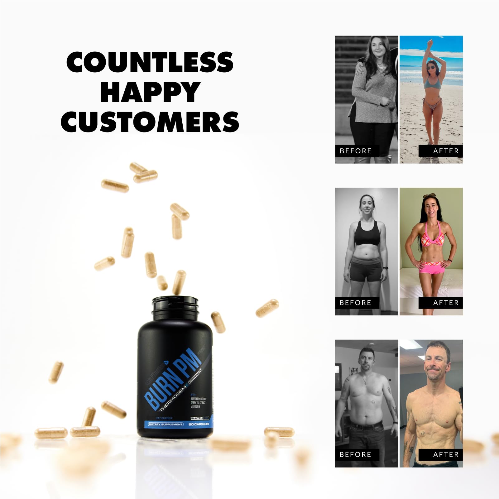 Sculpt Nation Burn PM - Ingrédients café vert: extrait standardisé pour soutenir le métabolisme au repos.
