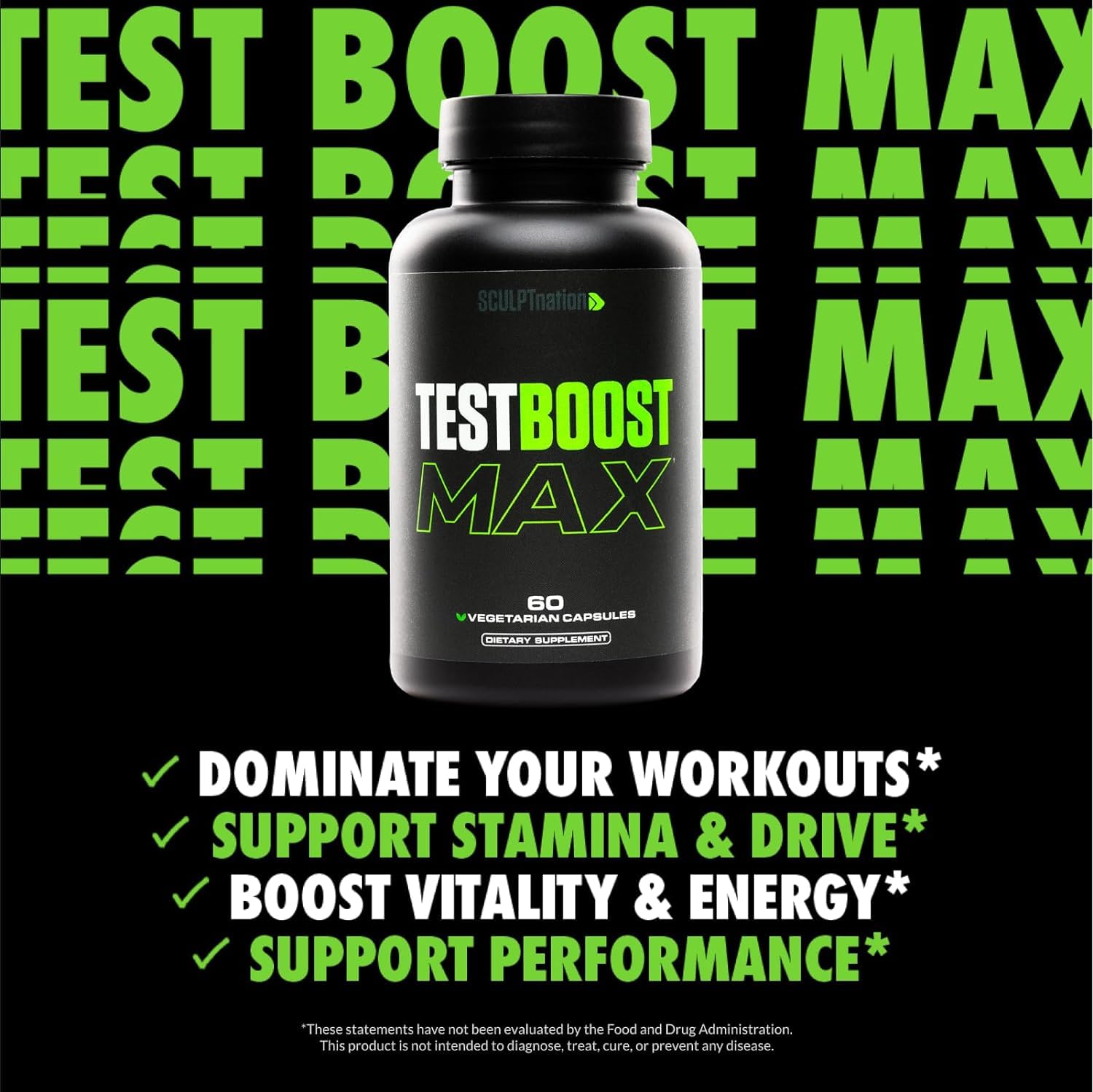 Sculpt Nation Test Boost Max capsules: soutien de l'énergie et de l'endurance