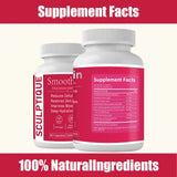 Sculptique emballage 60 capsules: bouteille refermable pratique pour la maison ou en déplacement.