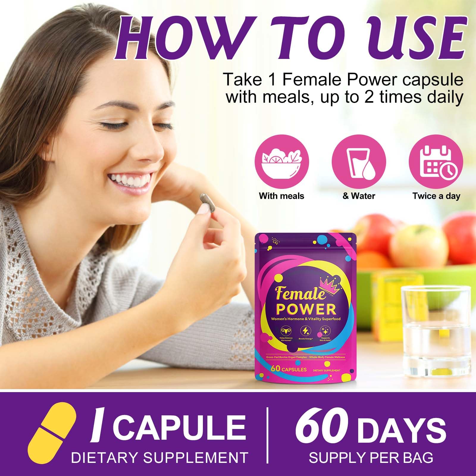 SDJUFEI capsules foie boeuf, apport nutritionnel quotidien.