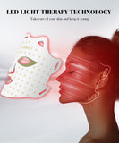 SDKWDH Masque lumière rose, séance rapide avec télécommande intégrée.