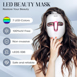 SDKWDH masque visage LED panneau, couverture homogène sur le visage.