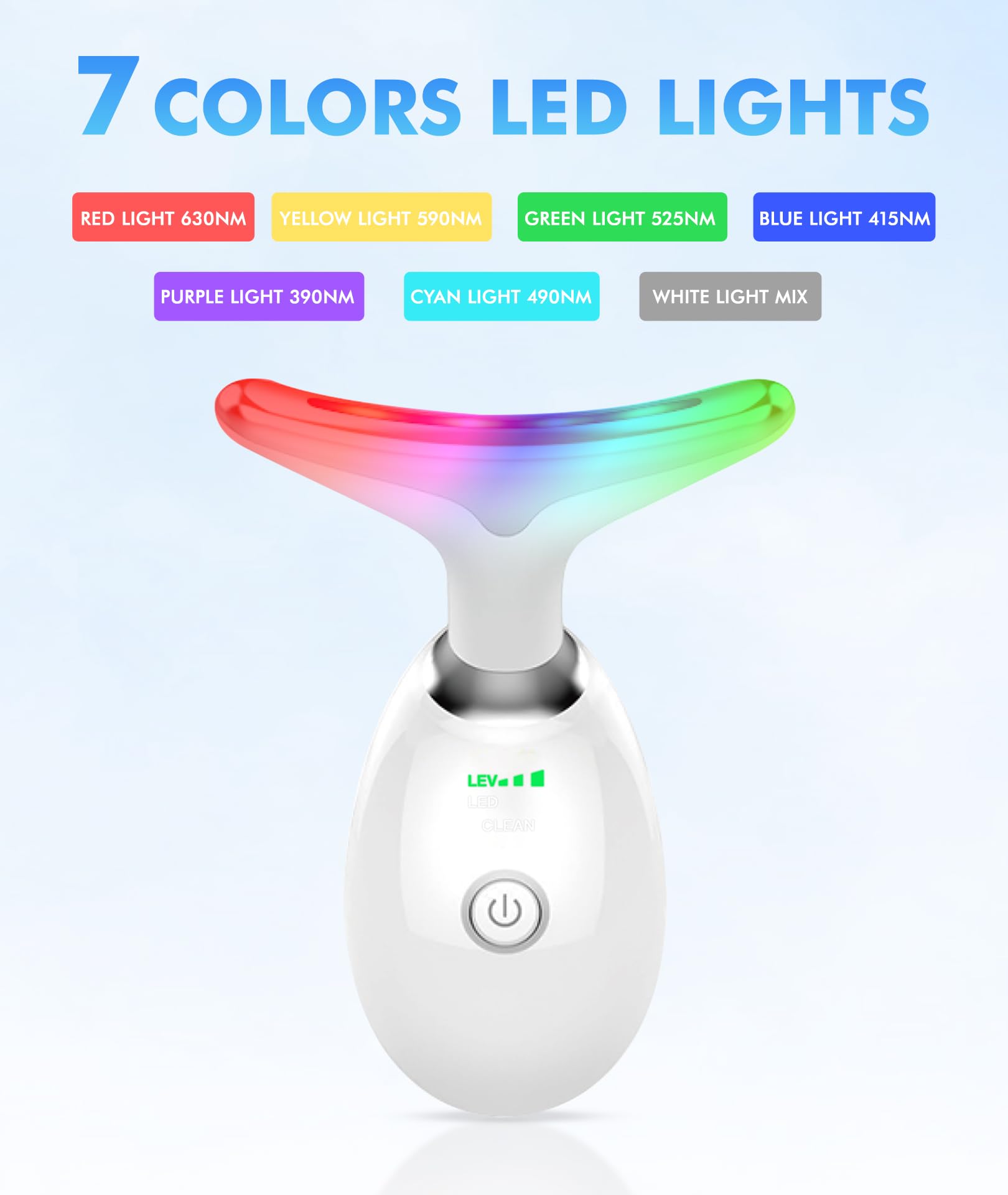 SDKWDH outil massage visage avec vibration et chaleur, relaxation facialisée.