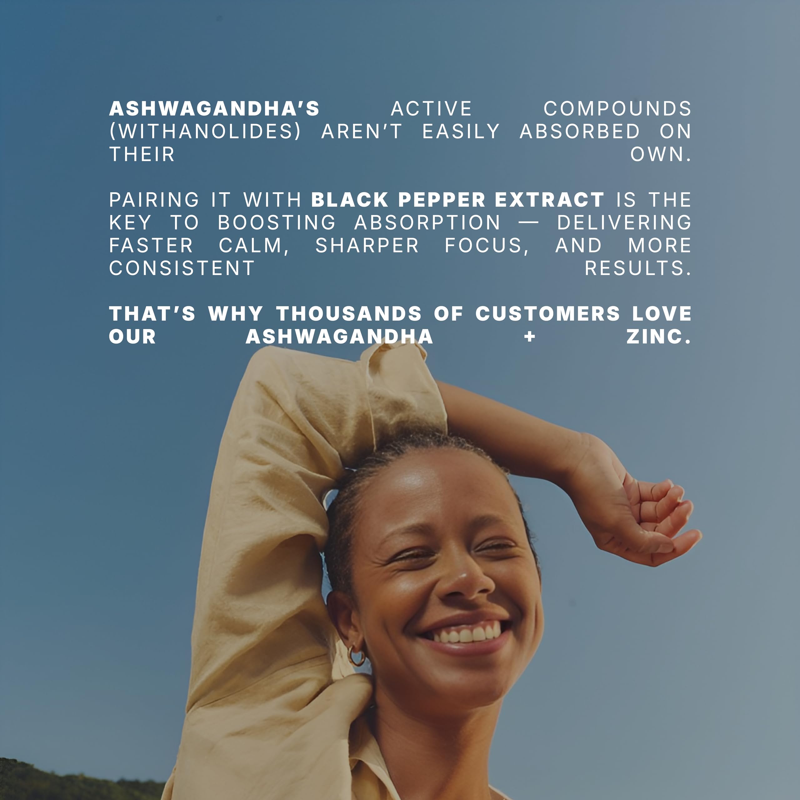SE Nutrition Ashwagandha et zinc soutiennent l’immunité et l’équilibre hormonal féminin.