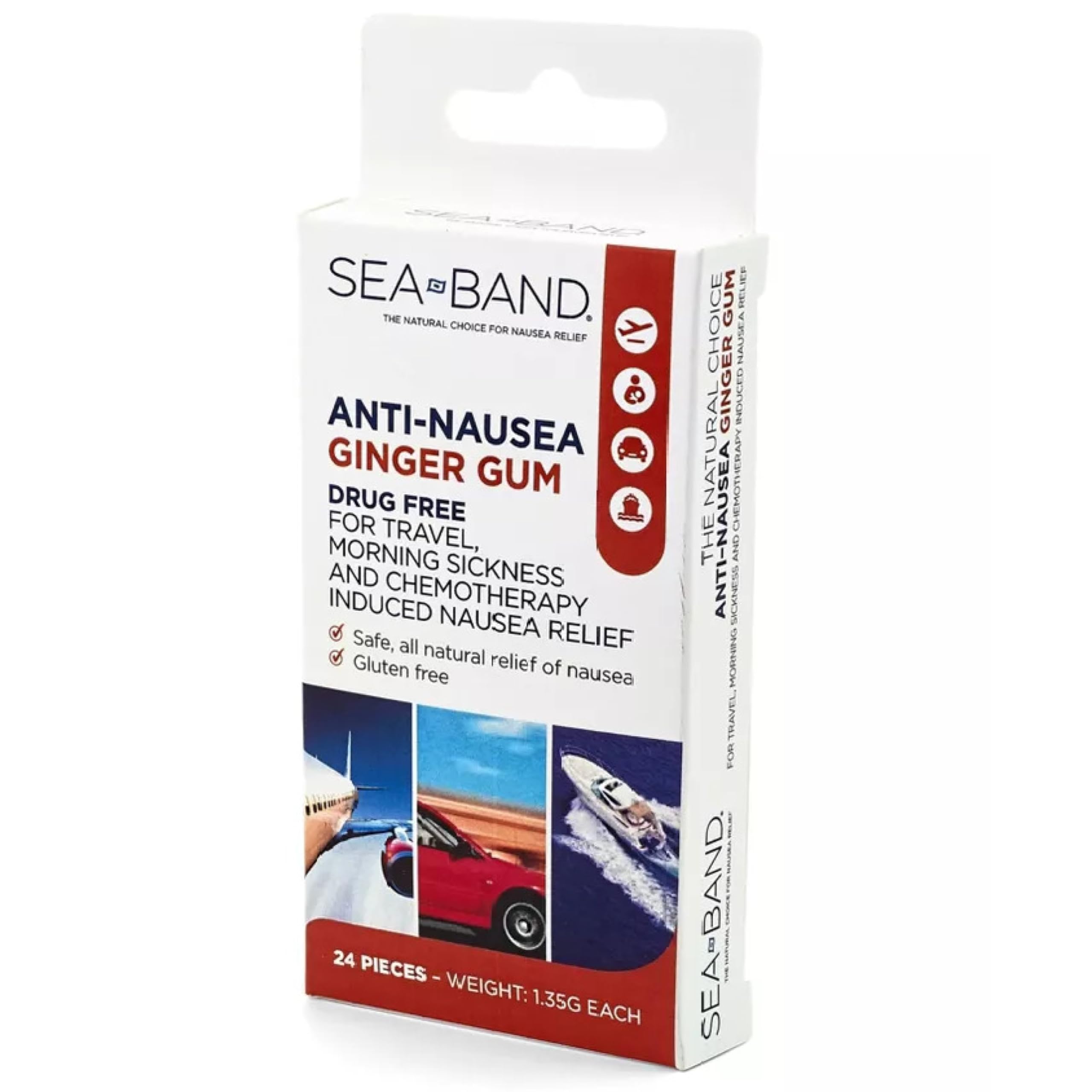 Sea-Band Gomme Gingembre – design attrayant et emballage facile à ouvrir