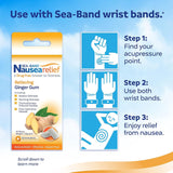 Sea-Band Gomme Gingembre – étui voyage pour emporter facilement