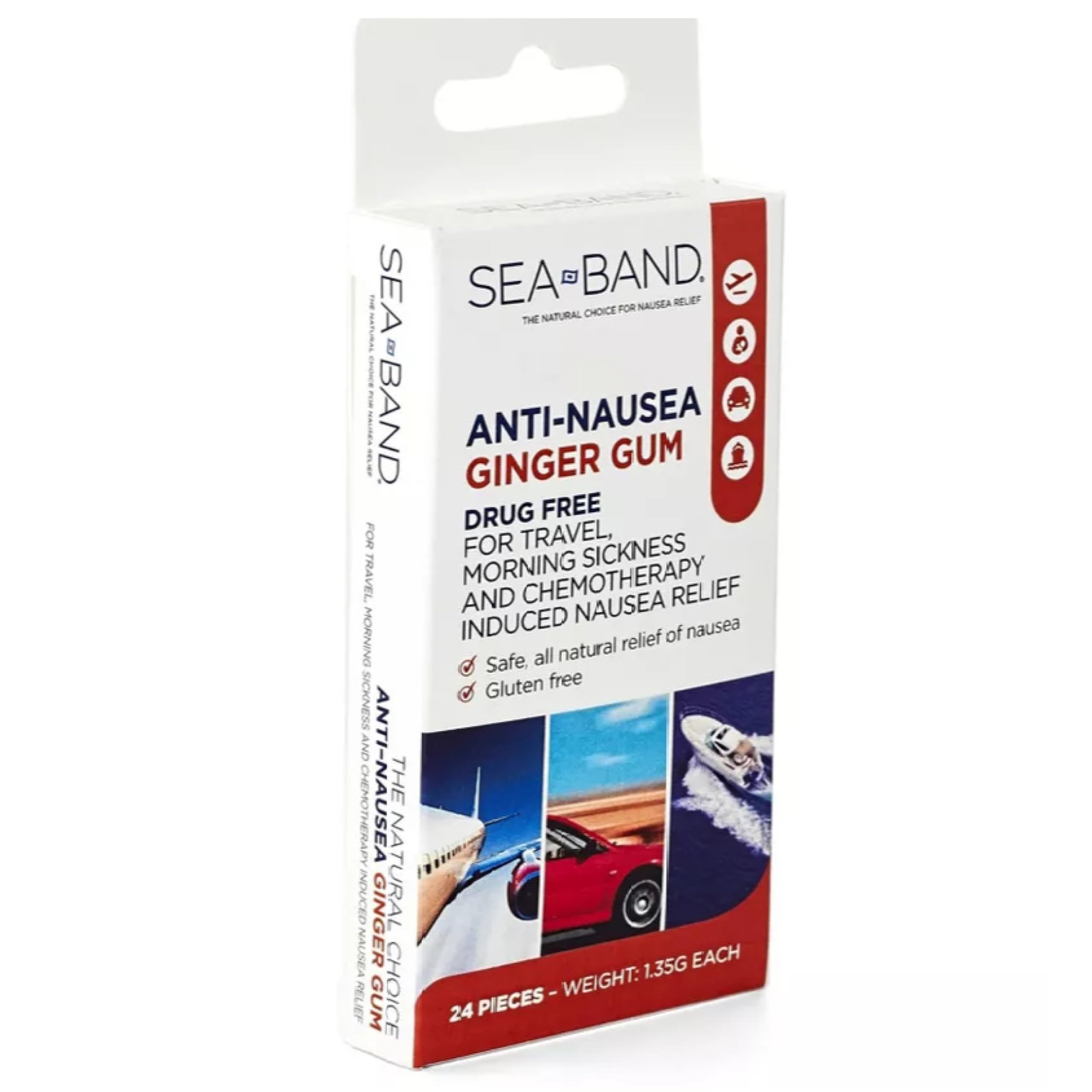 Gomme Sea-Band Gingembre – texture douce et agréable à mâcher