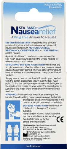 Sea-Band pression douce poignet gris: solution sans médicament.