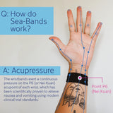 Sea-Band réutilisable et lavable gris: entretien simple.