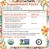SEABUCKWONDERS softgels emballage – format pratique pour quotidien.