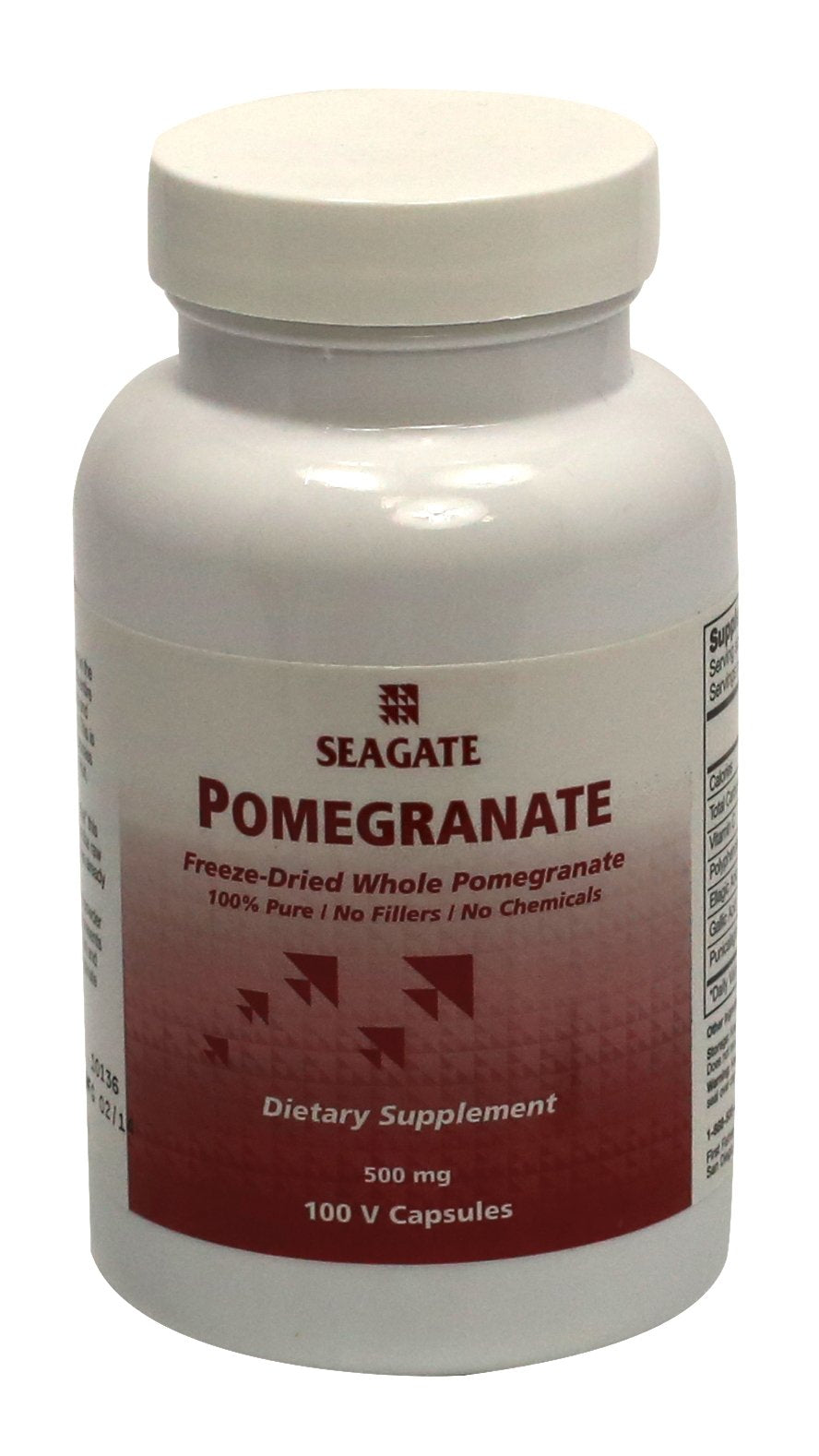 Seagate grenade 500 mg – bouteille, complément naturel riche en polyphénols et fibres.