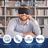 SEAGEBEL masque yeux détails tissu soie Mulberry, douceur luxueuse.