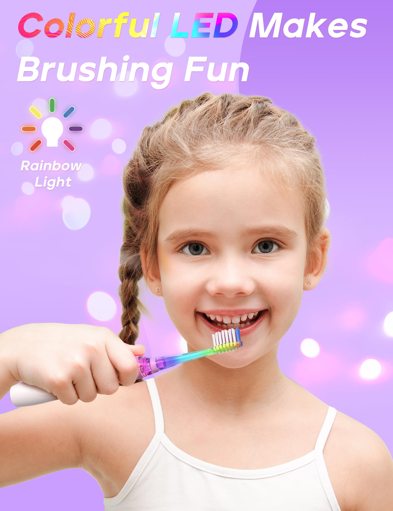 SEAGO brosse dentaire enfant minuteur deux minutes aide à respecter la durée recommandée