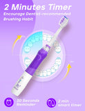 SEAGO brosse dentaire enfant violet, design attrayant et lumière douce
