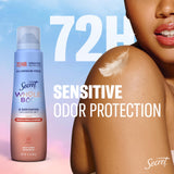 Secret désodorisant spray-senteur pêche-vanille: expérience parfumée longue durée