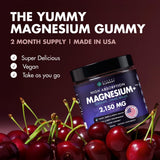 Gommes magnésium cerise, texture et couleur appétissante en gros plan.