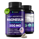 Secret Element Magnésium Glycinate 500 mg, capsules: ingestion facile pour votre routine quotidienne.