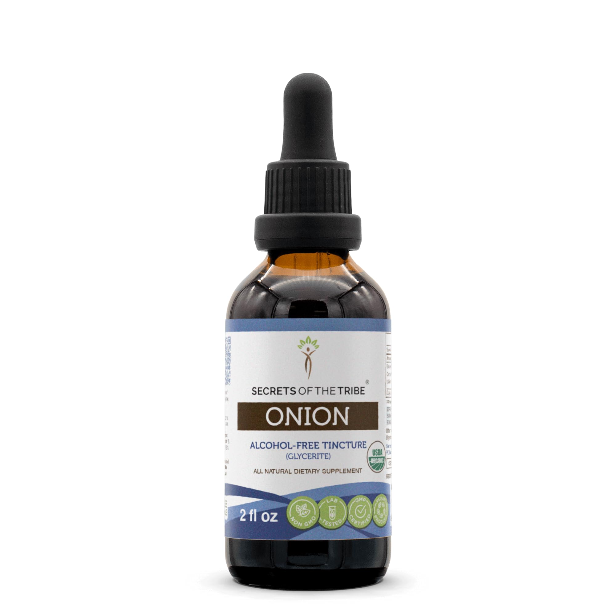 Secrets of the Tribe – bouteille d'extrait d'oignon sans alcool, pratique et pur.