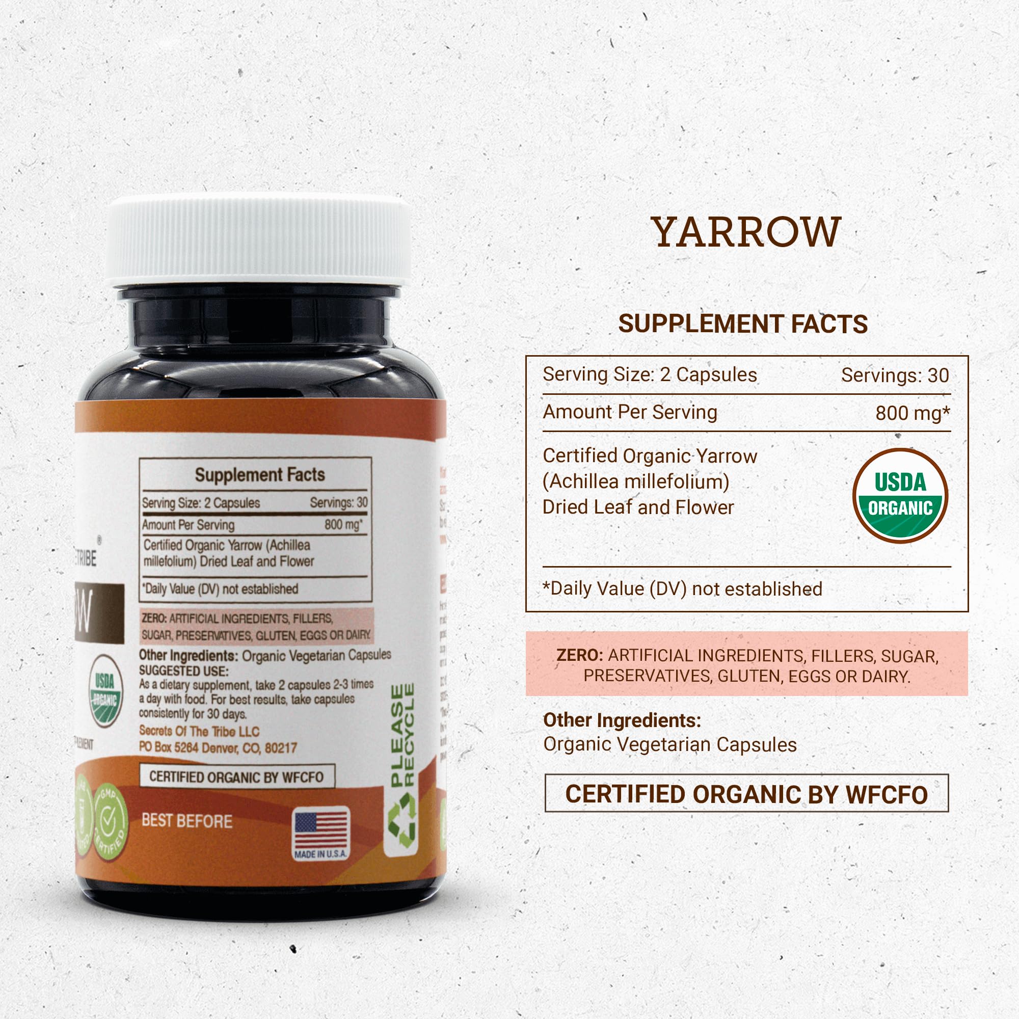 Secrets of the Tribe Yarrow – emballage-bio, emballage respectueux de l environnement