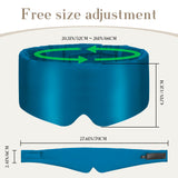 SECZIPE masque yeux bleu léger et portable, idéal pour voyage.