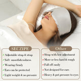 SECZIPE masque yeux soie mûrier protège les cheveux pendant le sommeil.
