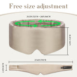 SECZIPE masque yeux soie taupe réduit sécheresse cutanée et inconfort