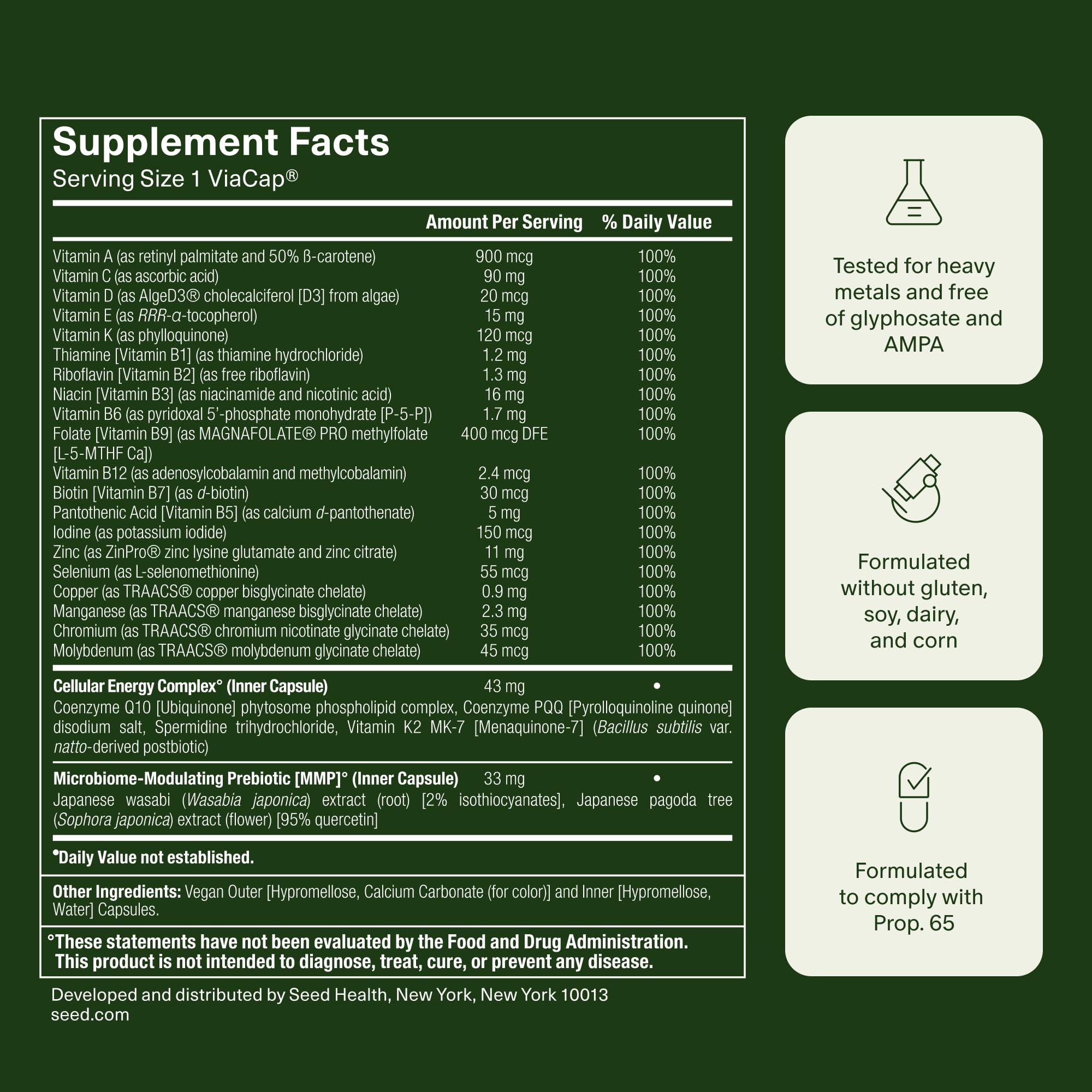 Seed DM-02 contrôle qualité et sécurité assurés par des tests tiers
