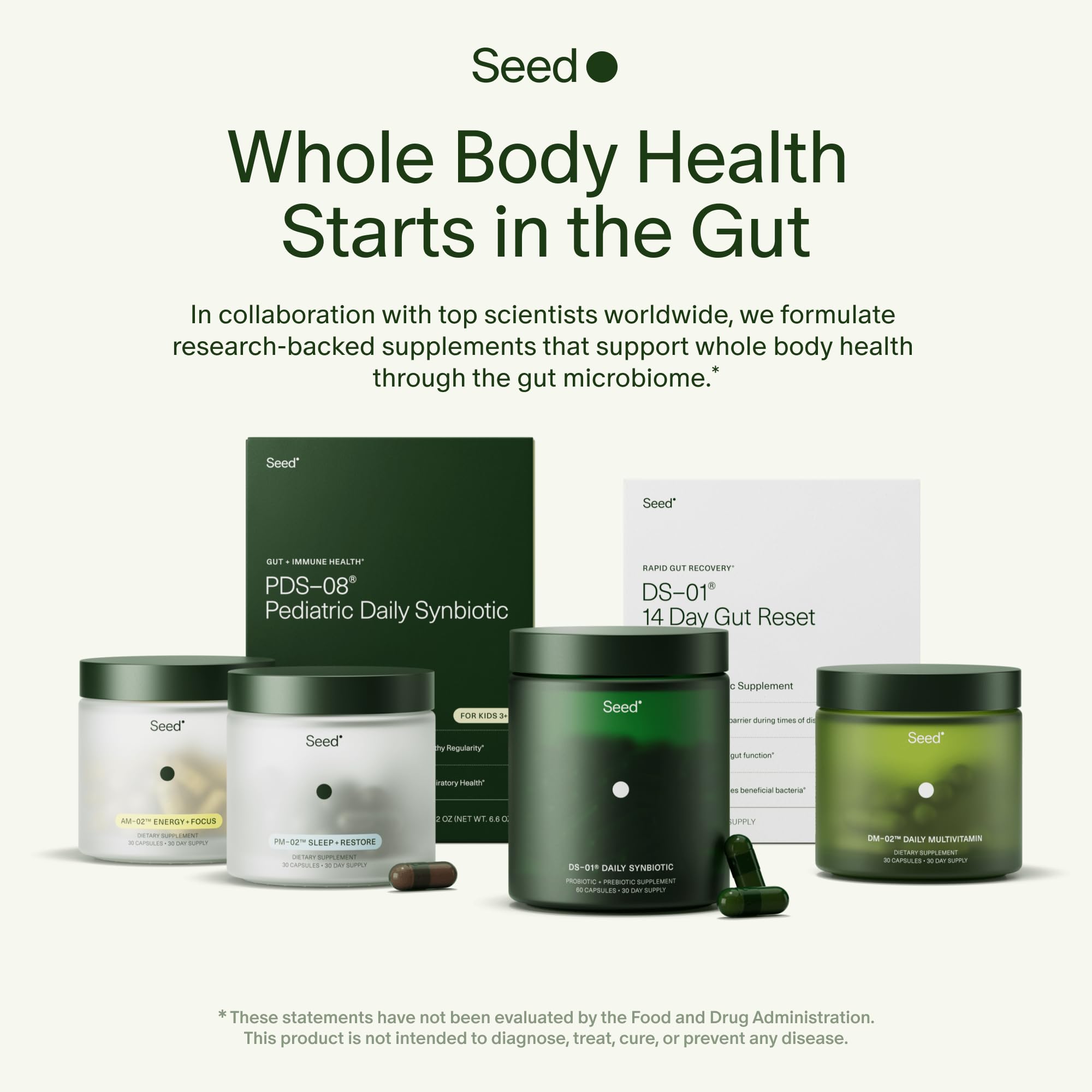 Seed PM-02: mention des prébiotiques et postbiotiques