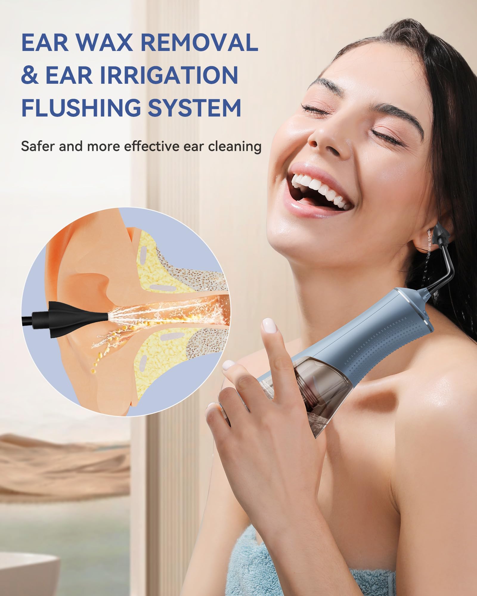 SEEDEAR mode-eau-pulse, irrigation contrôlée pour un nettoyage plus précis.