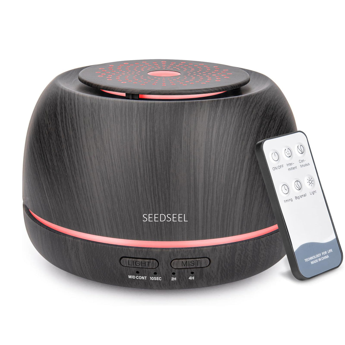 SEEDSEEL diffuseur 300ml pour huiles essentielles, diffusion prolongée et ambiance reposante.