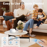 SEEDSEEL diffuseur avec télécommande pour régler intensité et éclairage facilement.