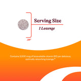 Étiquette nutritionnelle lisible sur le flacon Seeking Health Adeno B12.