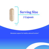Seeking Health Adrenal Cortex - étiquette lisible, informations claires sur le produit.