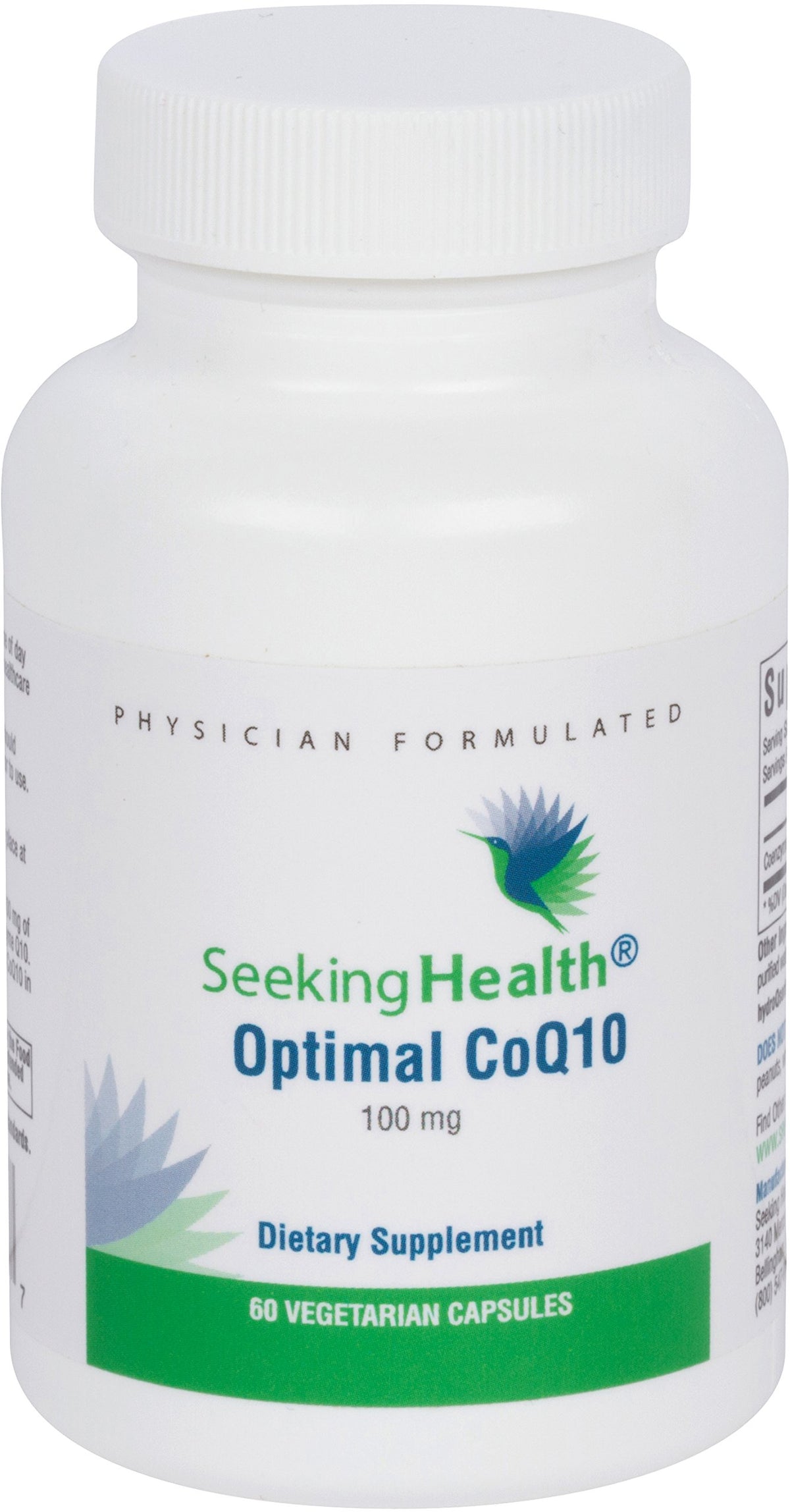 Seeking Health CoQ10 absorption améliorée en bouteille grâce à HydroQSorb, soutien potentiel énergie