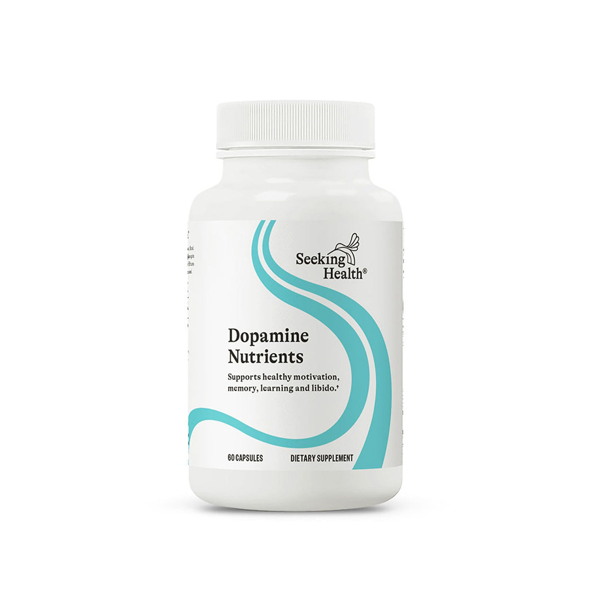 Bouteille Seeking Health Dopamine Nutrients prête à l’emploi et énergie potentielle.