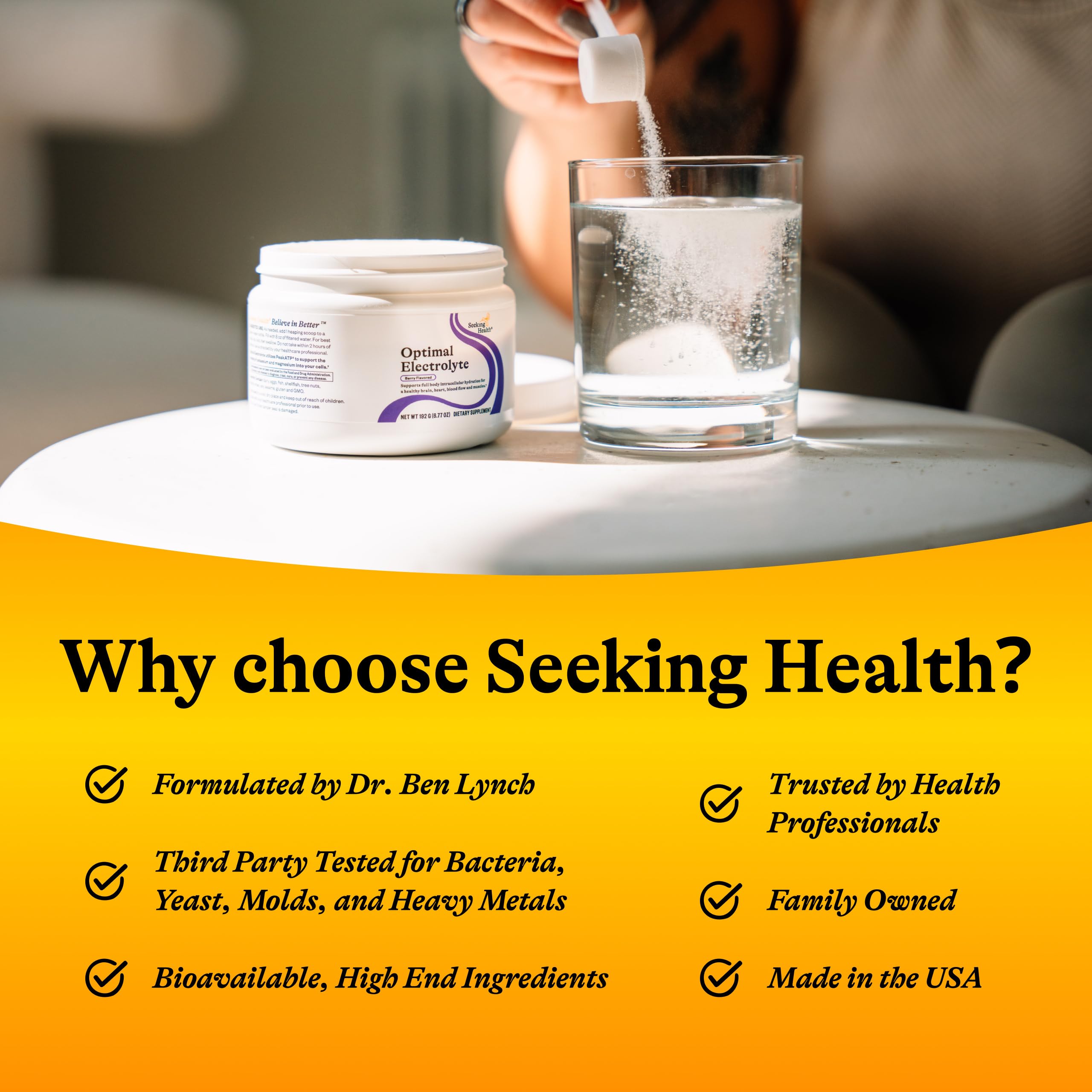 Seeking Health Électrolyte Poudre Framboise : usage sportif pour maintenir l'hydratation et l'énergie.
